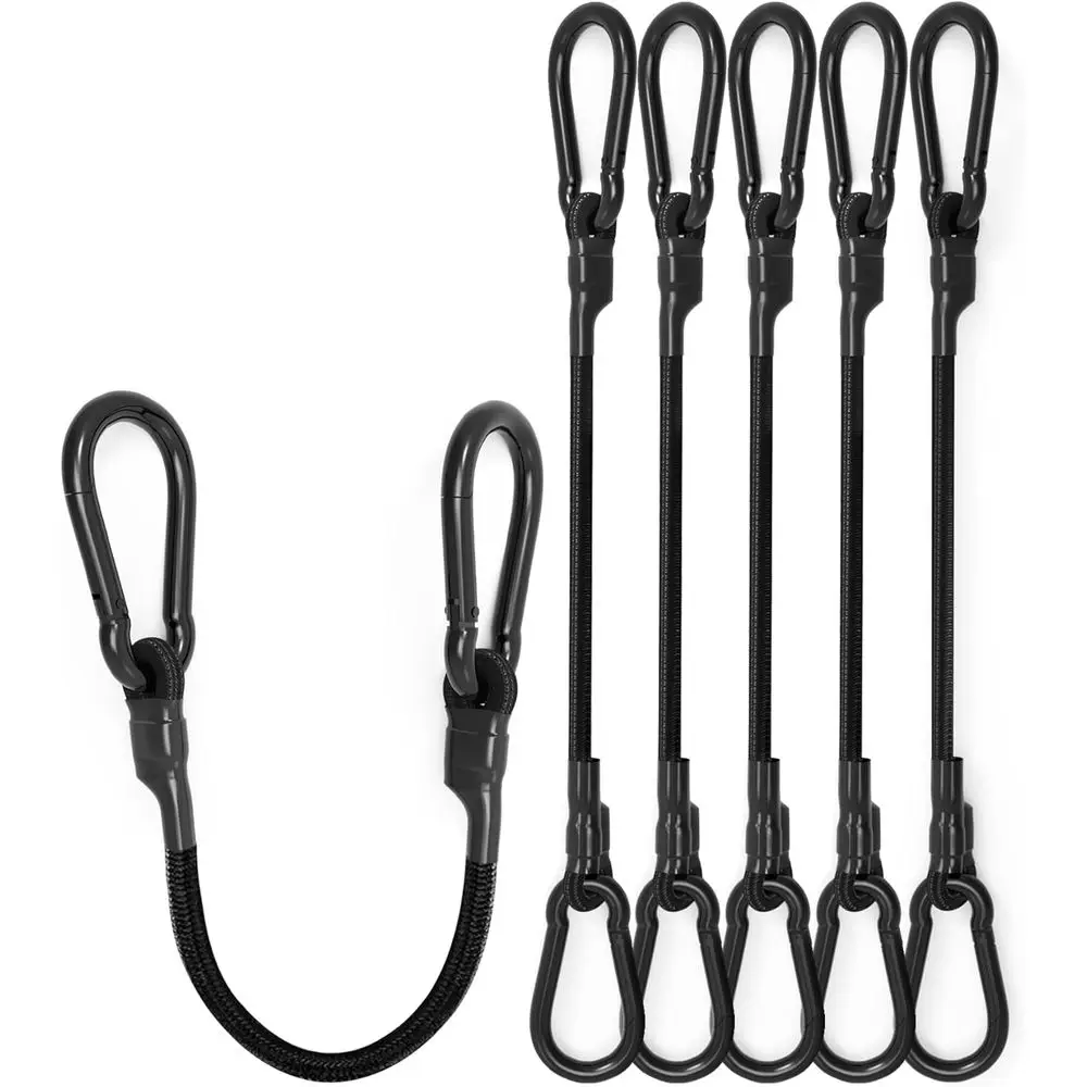 12 Inch Heavy-Duty Bungee Cords with 190 lbs Break Strength for Outdoor Use