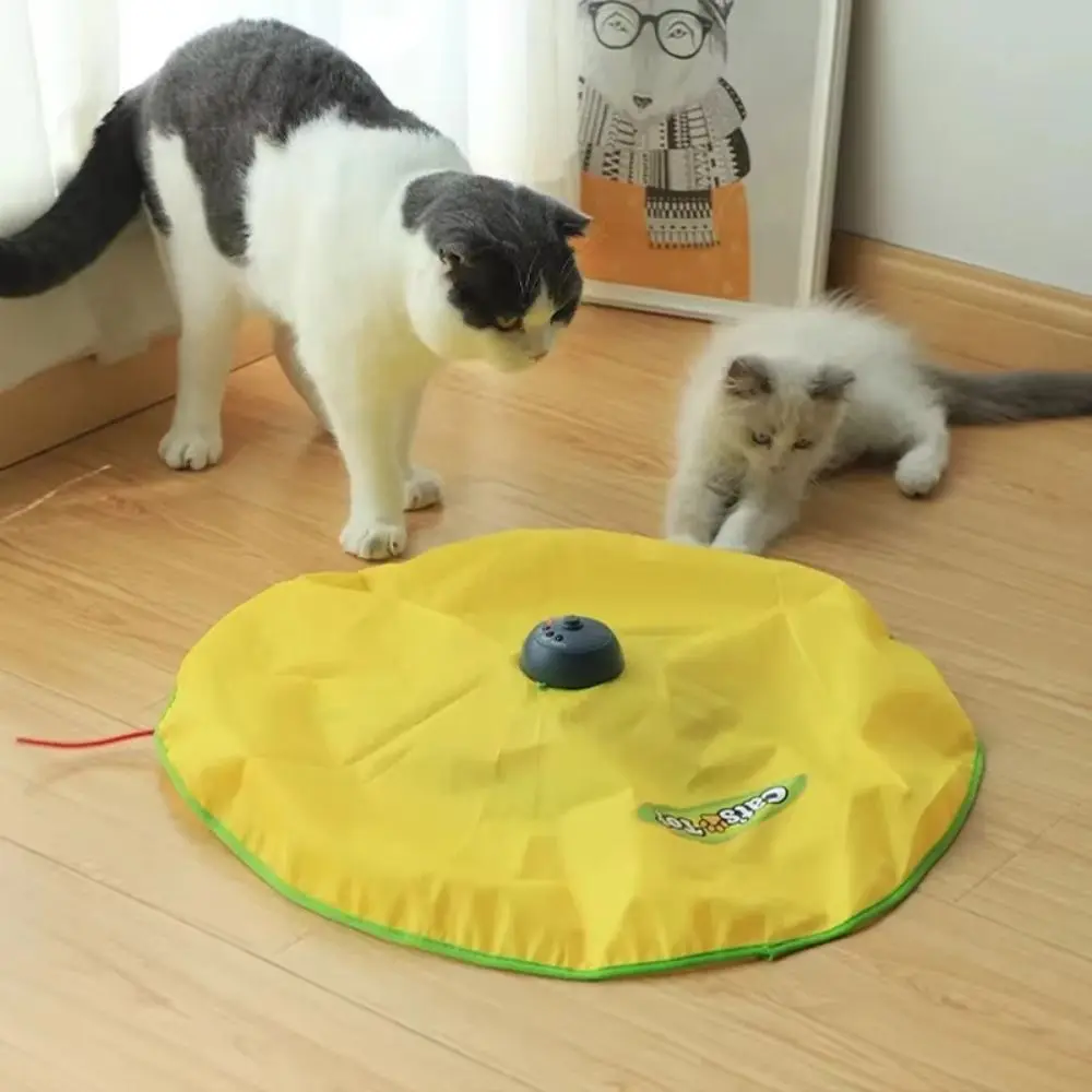 

Fabric Material Interactive Cat Feather Attachment Self Entertaining Undercover Mouse Move Mouse Design Chew Resistant