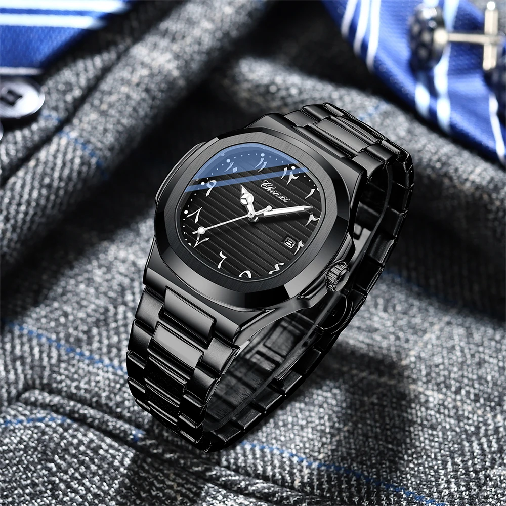 НОВЫЕ CHENXI, высококачественные кварцевые мужские часы, светящиеся часы для бизнеса и свиданий для мужчин, подарки, повседневные наручные часы из нержавеющей стали, мужские