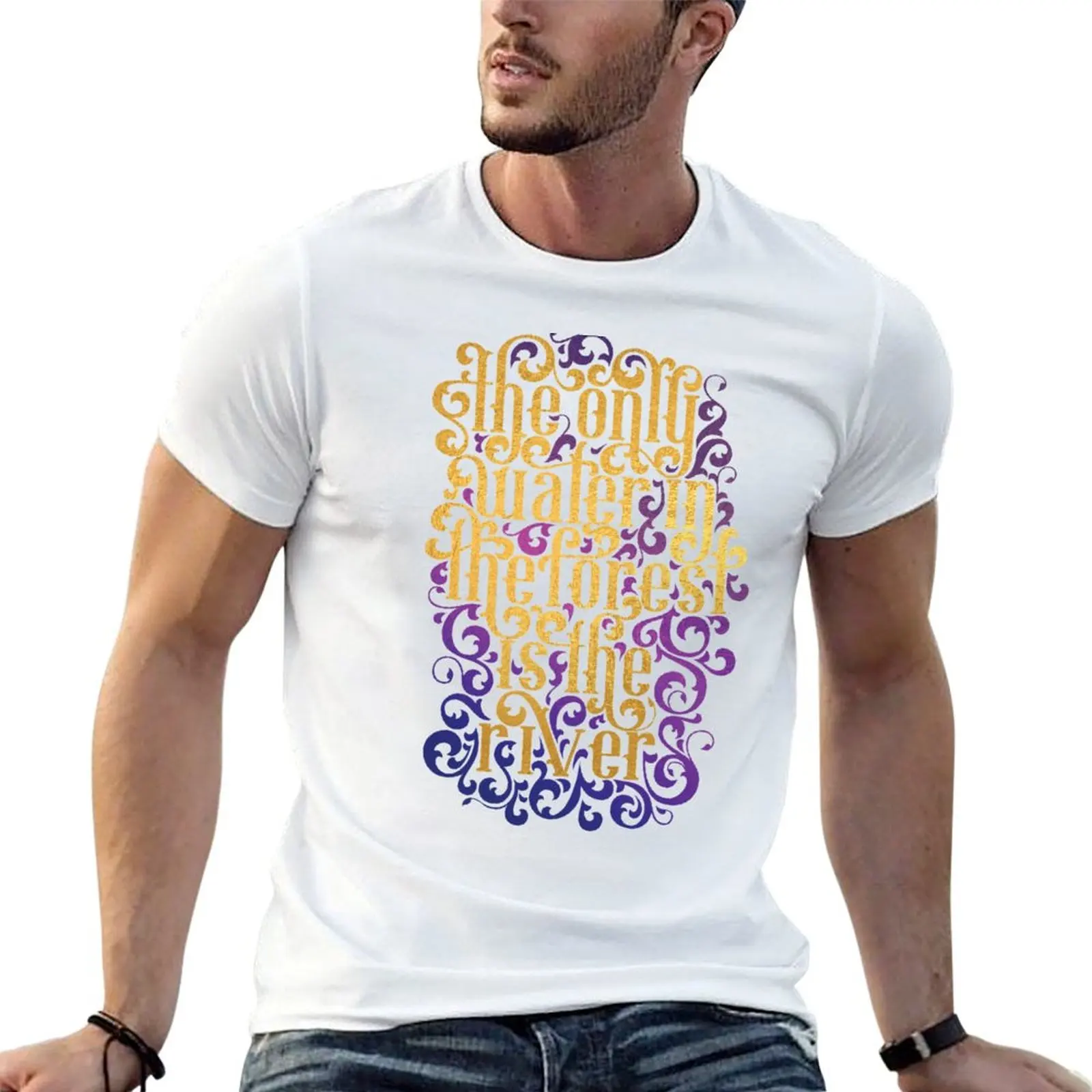 

the shirts Water River t 100% the is 100% T-Shirt Only The Forest in cotton cotton tshirt