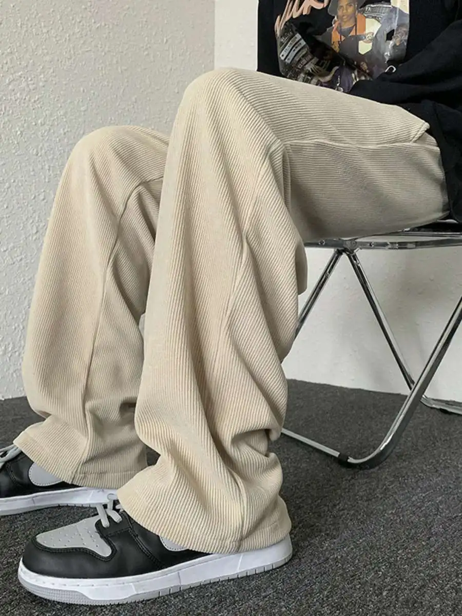 Loose Casual Men's Sport Pants Autumn Winter plus Size Extra Lengthened High Waist Thin Material Spring Summer Short Pants