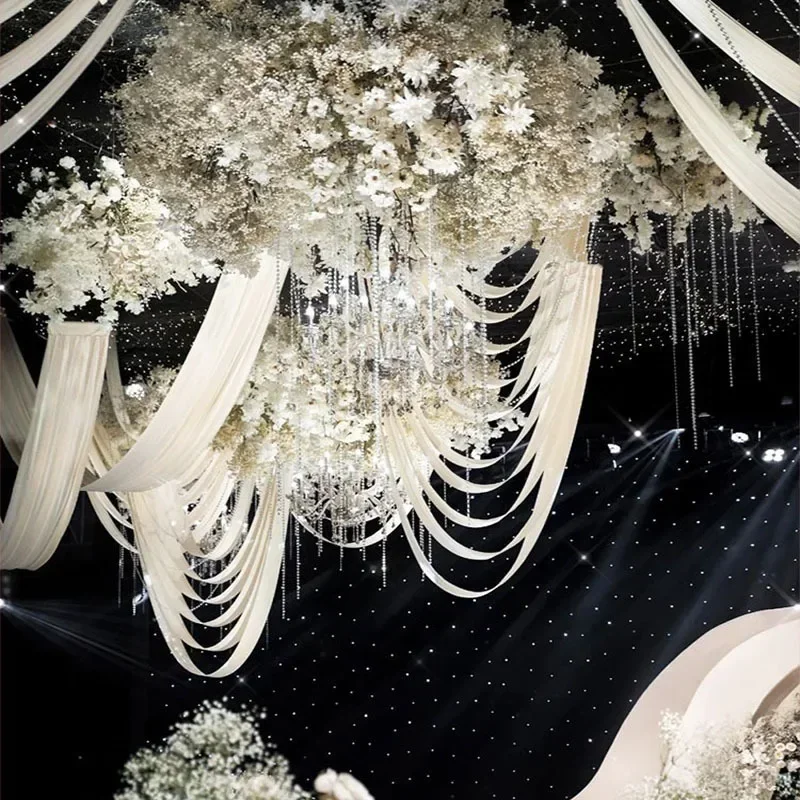 

Wedding Arch Drapes Sheer Backdrop Curtains For Party Ceremony Arch Stage Decorations