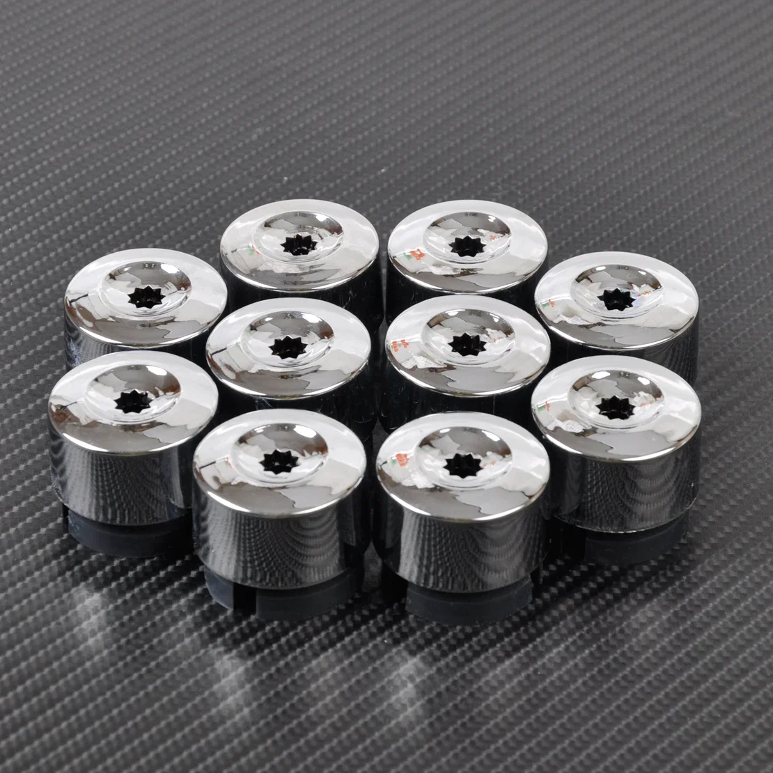 

10Pcs Chrome Wheel Lug Bolt Nut Cap Cover7l6 601 173a 2zz For Vw Touareg 2004 - 2010 2011 2012 2013 2014