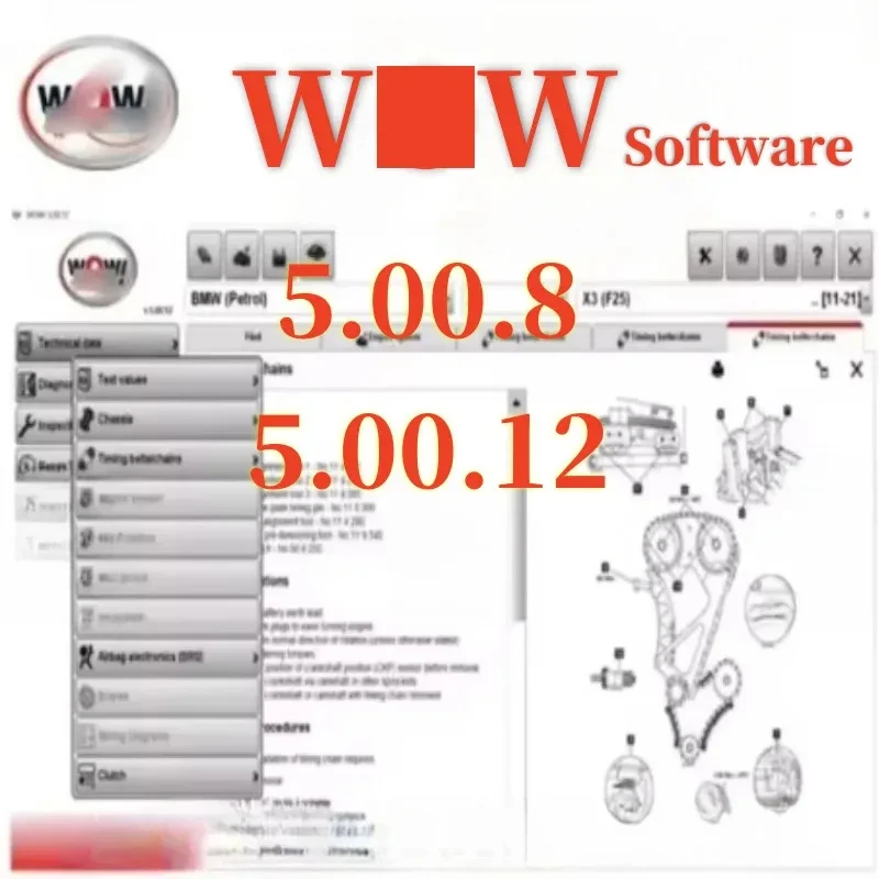 WOW! 2024 Hot sale For V5.00.12 WOW 5.00.8 R2 diagnostics Software with Kengen For Tcs Multi-diagnostic Car Software Repair tool