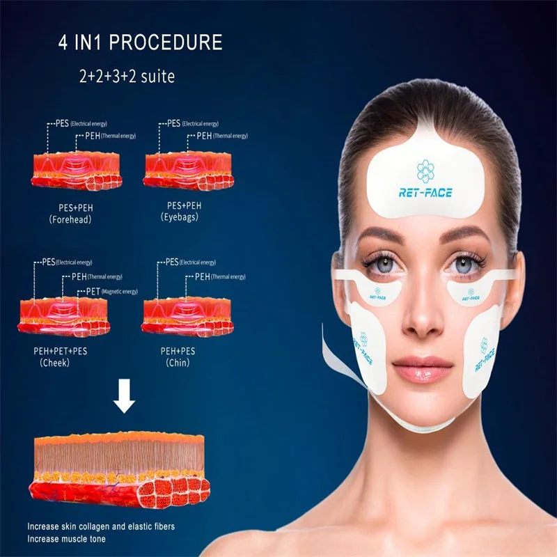 RE T-F ACE Face Lift Muscle Firming & Wrinkle Reducing Device EMS Facial Firming Device