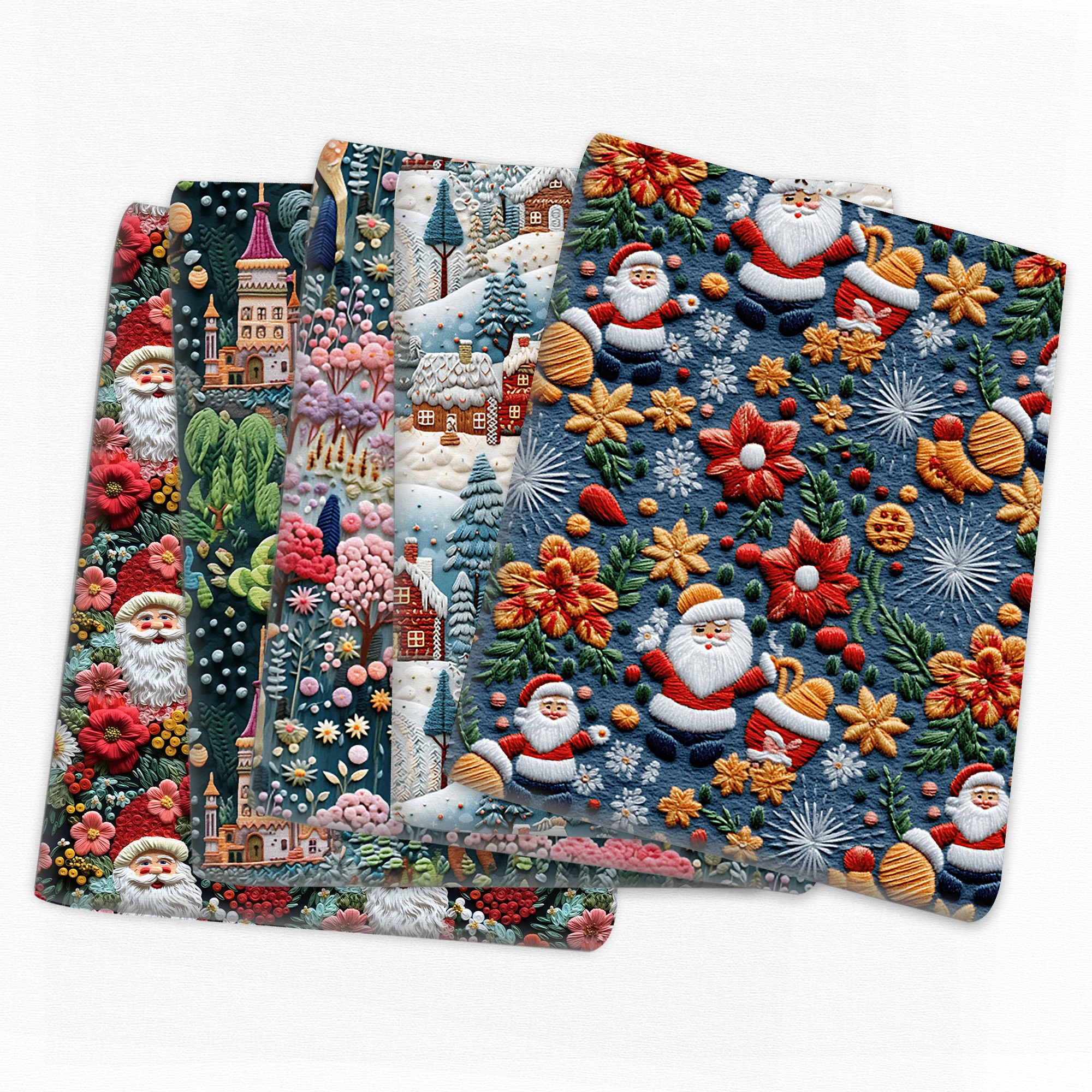 Imitacja Christams 50*145cm Patchwork, nadruki tkanina bawełniana tkanina poliestrowa pikowana materiał do robótek do szycia ręcznie robiona