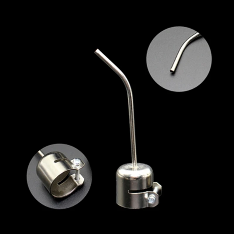 Bend Hot Air Nozzle Lengthen 10cm BGA Universal Nozzle Welding Accessories For 850 850A 852 852D 852D+ 950 952 8502D