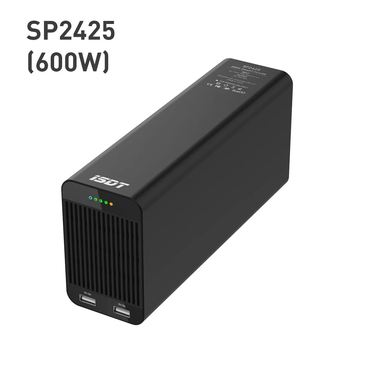 ISDT SP2417/2425 400W/600W RC Battery Charger DC Power Supply Adapter with 1 DC Port & 2 USB Charging Output Ports for Travel