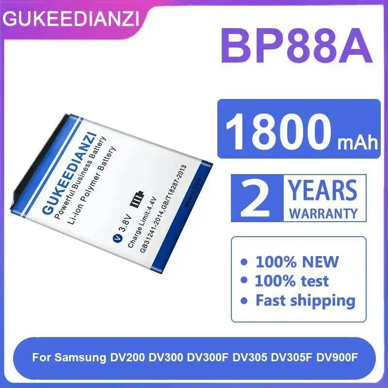 

Camera Battery Long Lasting BP88A 1800Mah For Samsung DV200 DV300 DV300F DV305 DV305F DV900F