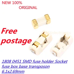 10 Stück/Los 6,1 2,69 (1a-15a) smd Sicherungs halter Sockel Sicherungs kasten Basis Trans poson x mm Temperatur Kunststoffs chale Porta fusibili