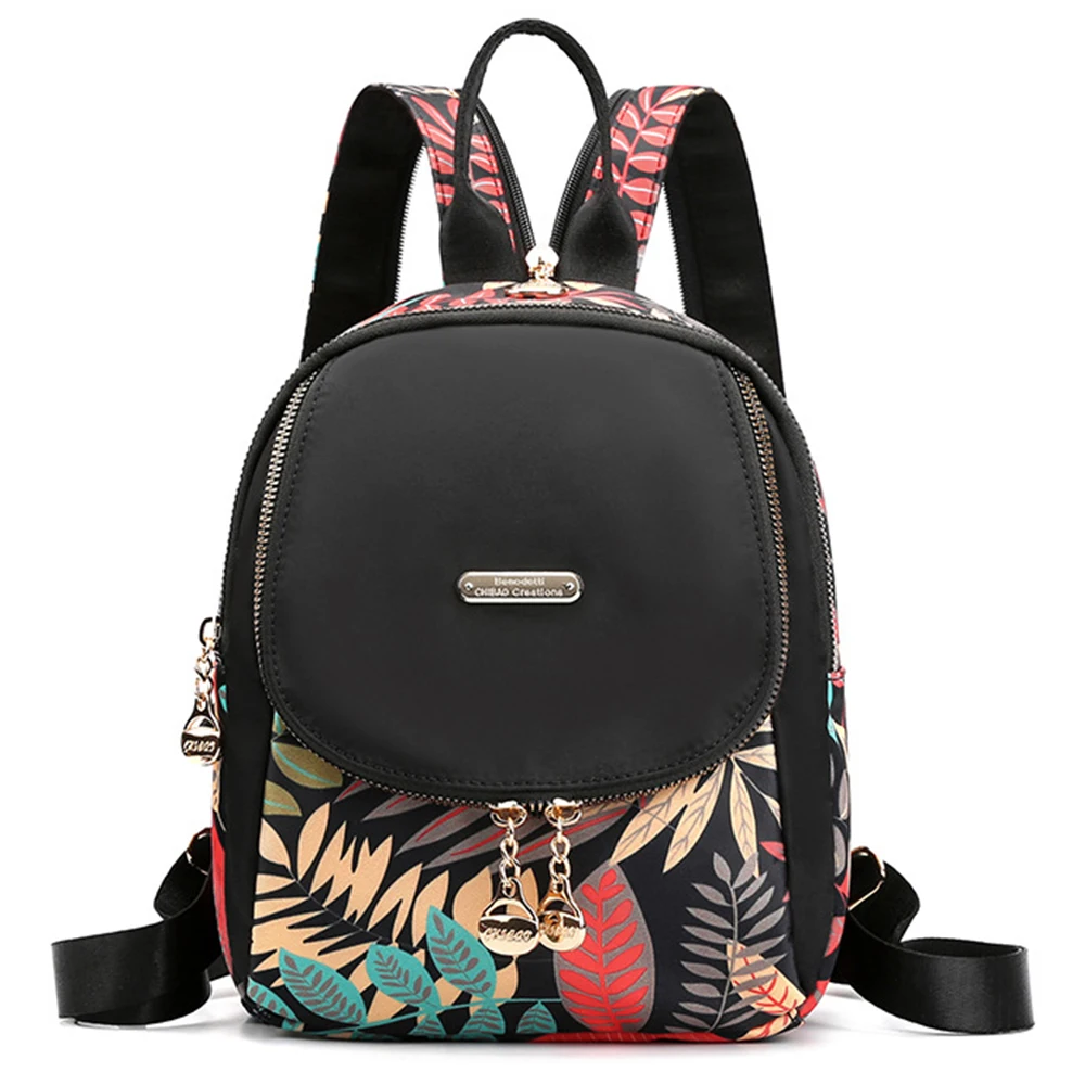 

Women's Print Triple-use Shoulder Bag Large Capacity Backpack Single Shoulder Bag Cross-body Bag Female Chest Bag