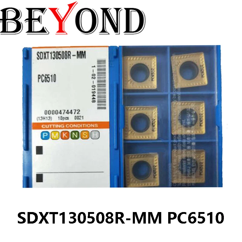 

BEYOND Original SDXT130508R-MM PC6510 CNC SDXT SDXT130508 Milling Cutter Inserts Carbide Turning Tools Bar Processing Cast Iron