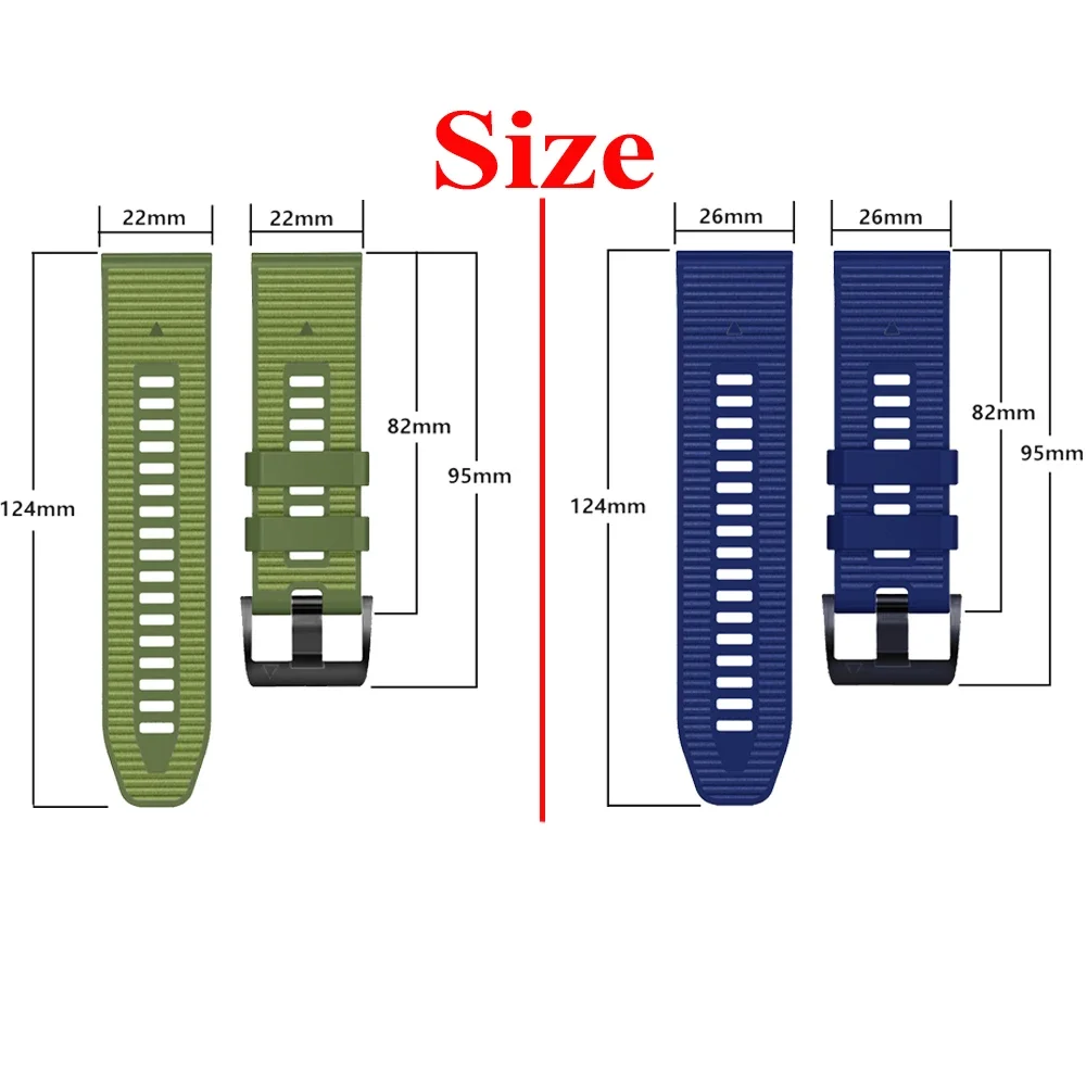 22mm 26mm Silicone+Canvas For Garmin MARQ Athlete Adventurer Golfer Captain Aviator Epix Gen 2 Strap Quickfit Watchband Bracelet