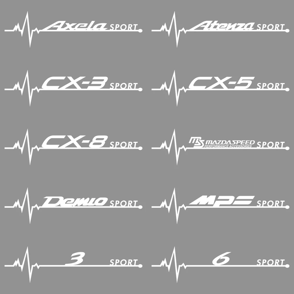 2 قطعة ملصقات نافذة السيارة الجانبية لمازدا 2 3 5 6 Axela Atenza CX3 Miata Angksela Demio MS CX5 CX6 MS Demio MPS الشارات الديكور #3
