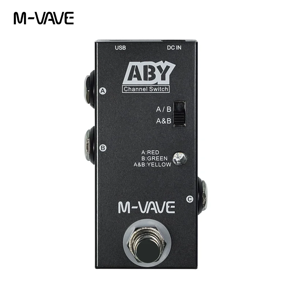 

M-VAVE Electric Guitar Effects Pedal ABY Line Selector AB Switch Mini Guitar Pedal True Bypass AB Box - ABY Channel Switch Tools