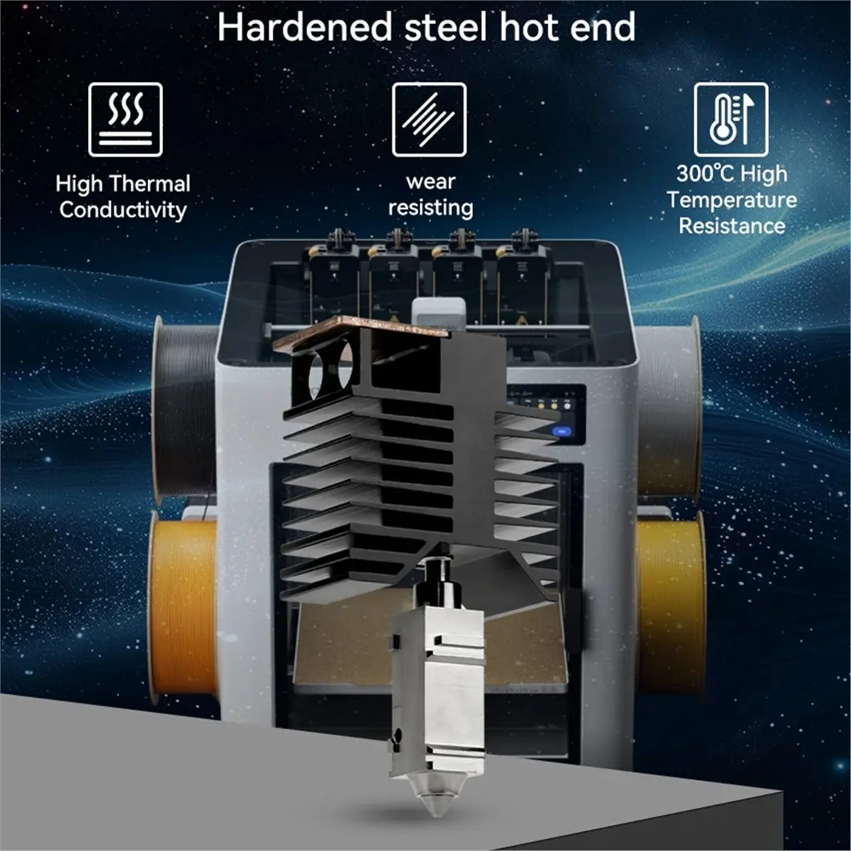 A49T For U1 Hotend Kit Integrated Integral Hotend 3D Printer Part with Hardened Steel Nozzle 0.6mm