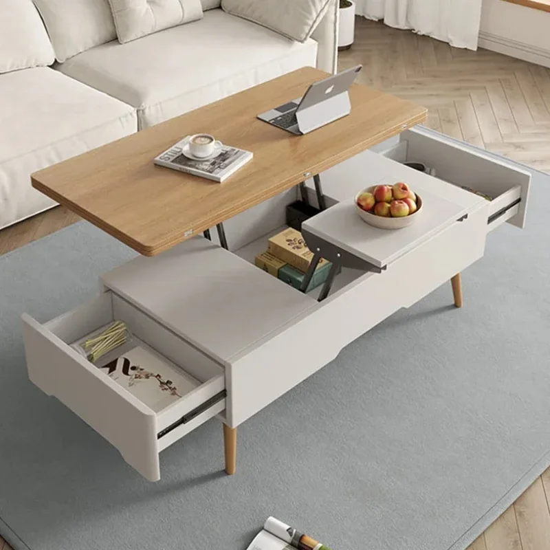 

Aesthetic Lift Up Coffee Table Trau High Nordic Mobile Coffe Table Mesa Lateral Modern Tavolino Salotto Moderno Home Furniture