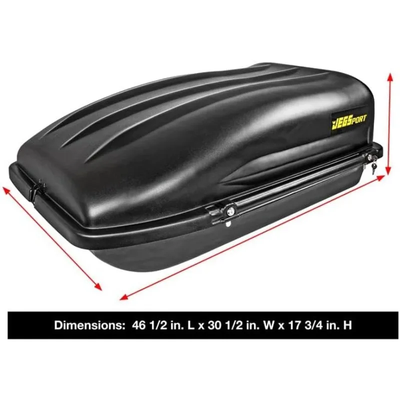 Rooftop Cargo Carrier for Car Storage   Small Roof Rack Cargo Carrier   Heavy Duty Weatherproof Storage  Made in USA - 10