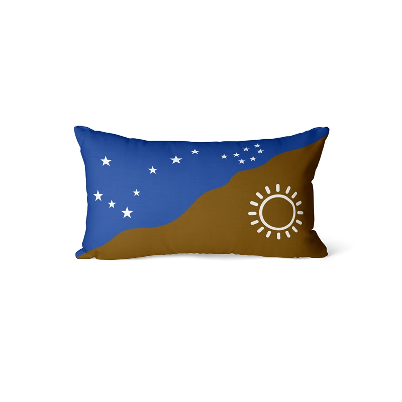 Gaslight Gatekeep GirlbossKiss Adnyamathanha Aboriginal Indigenous Rectangular Throw Pillow Covers Cushion Cases Pillowcases