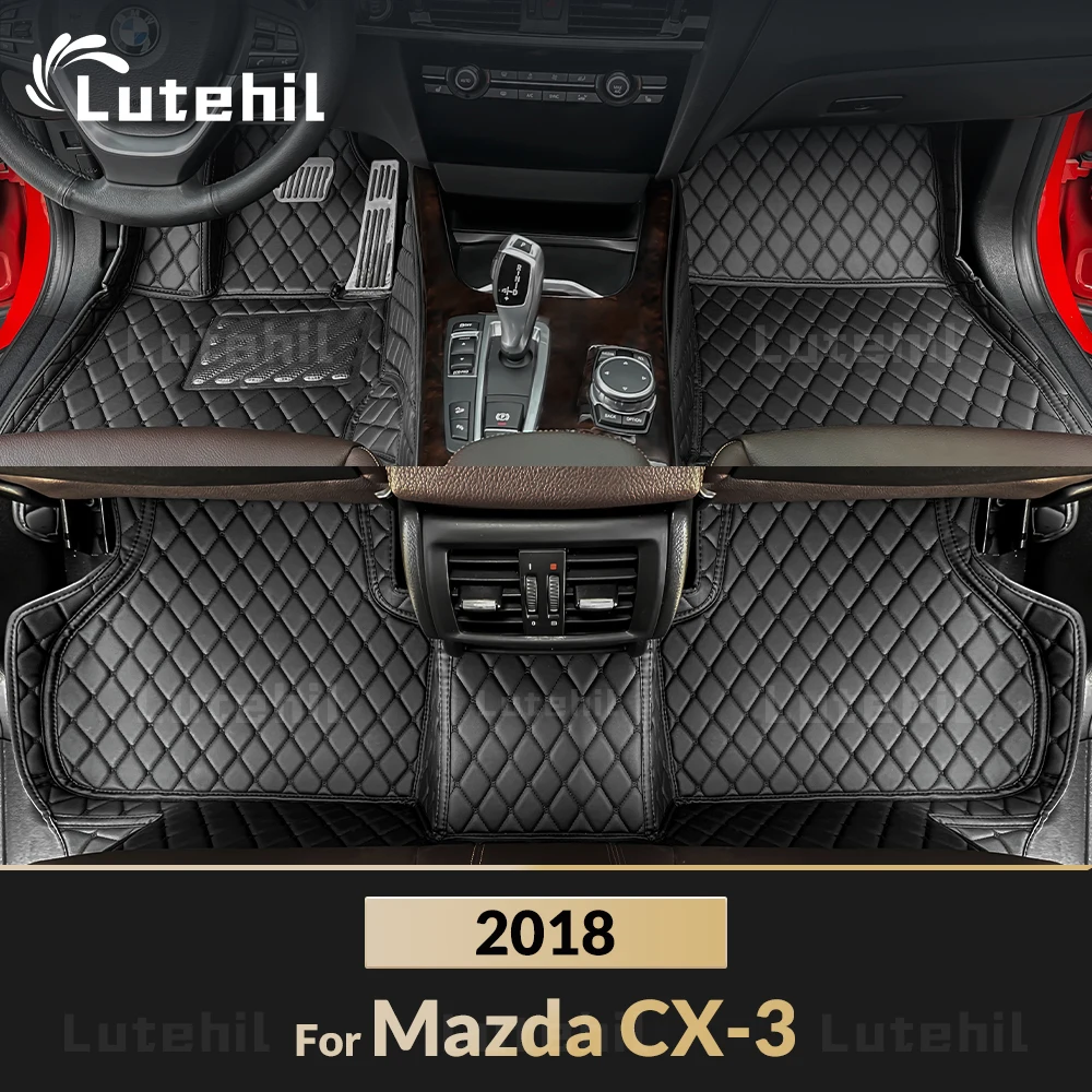 

Автомобильные коврики Lutehil для Mazda CX-3 2018, автомобильные подушечки для ног на заказ, автомобильный ковер, аксессуары для интерьера