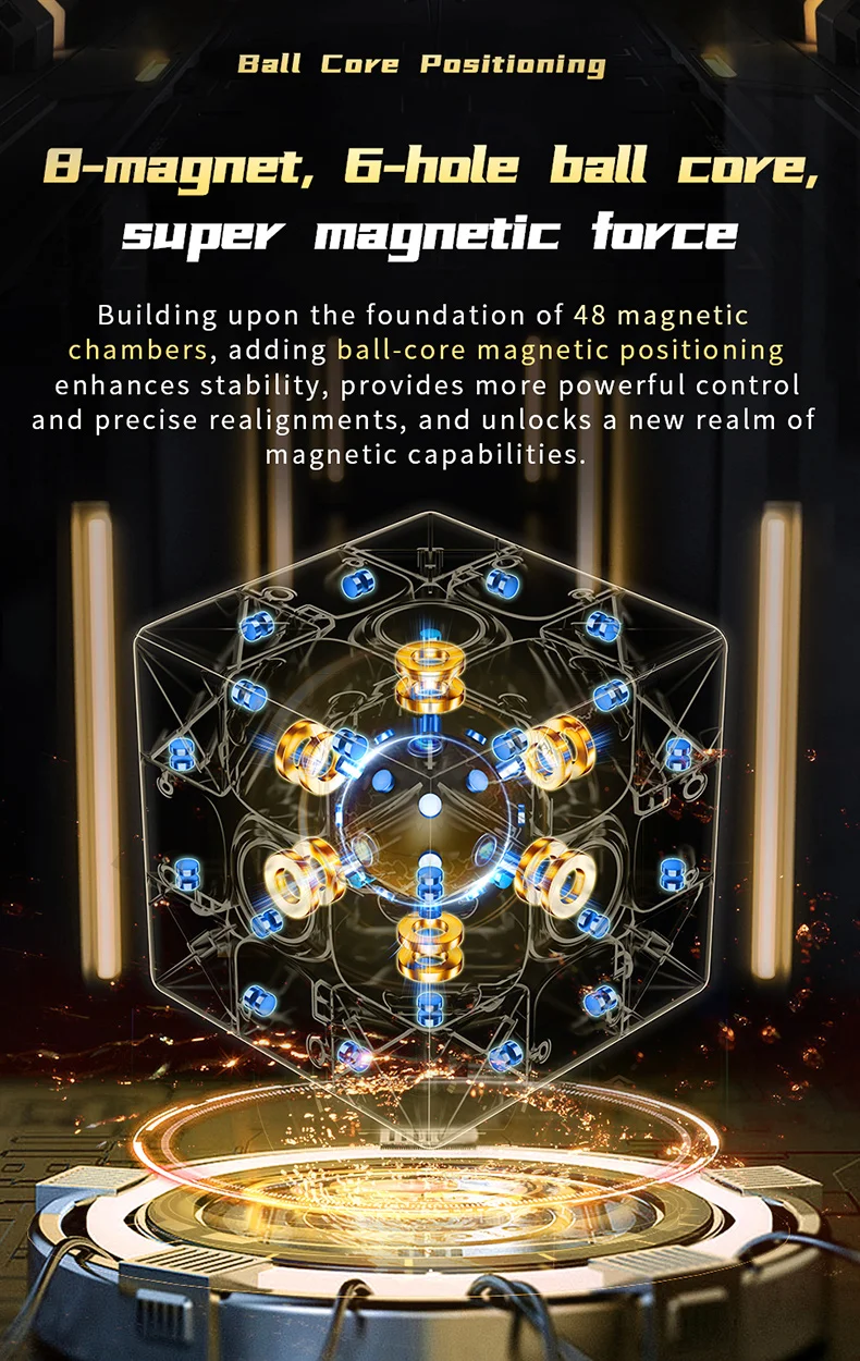 [Picube] MoYu RS3M V5 3x3x3 Magnetischer Zauberwürfel Professioneller Cubo Magic Speed 3x3 Würfel RS3M Moyu Cubing Puzzle Spielzeug – Detail 5