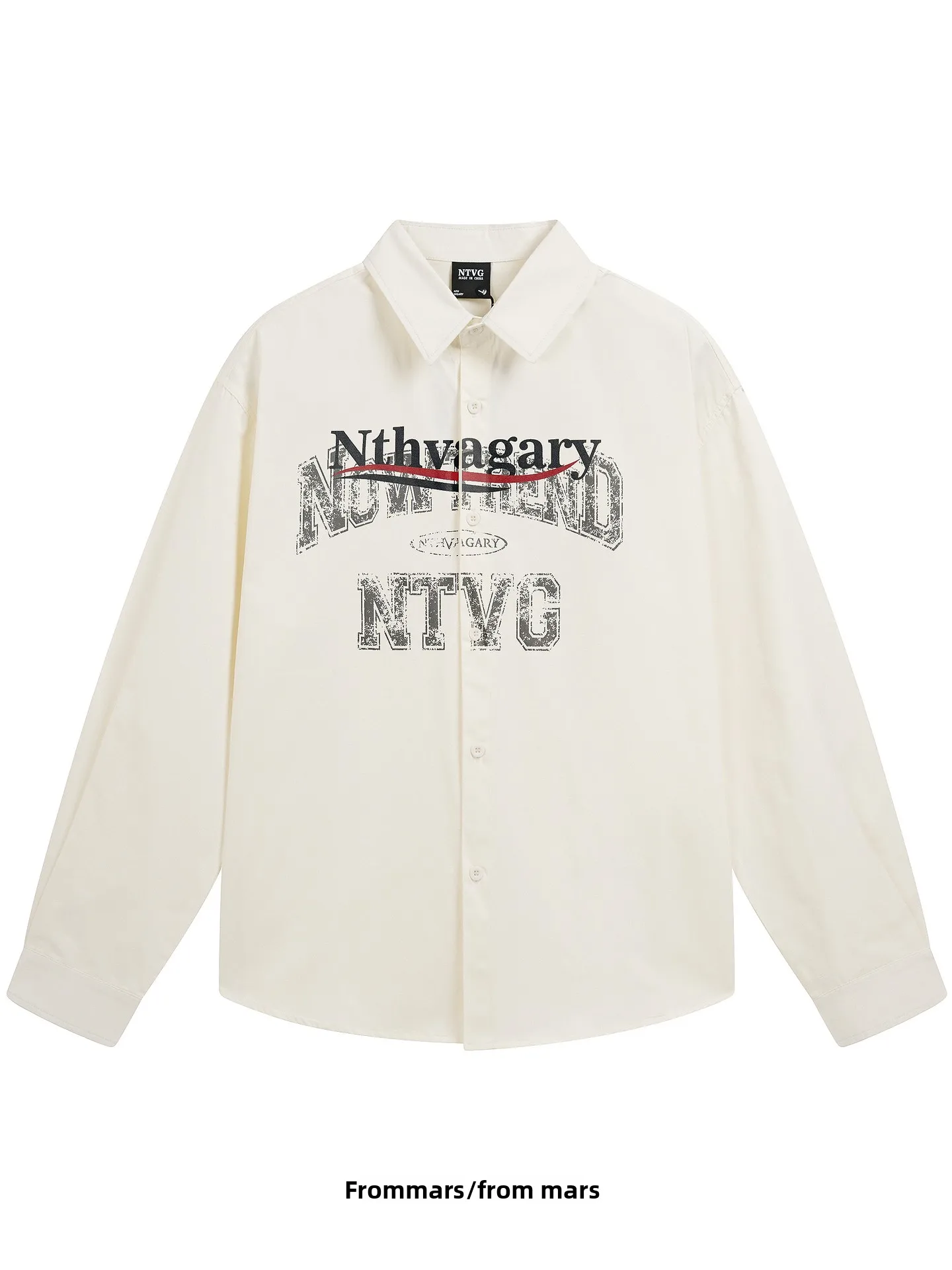 

from Original Design Printed Loose Haome Men's Casual Long Sve irt Youth Trendy Breathable Comfortable Spring Au...