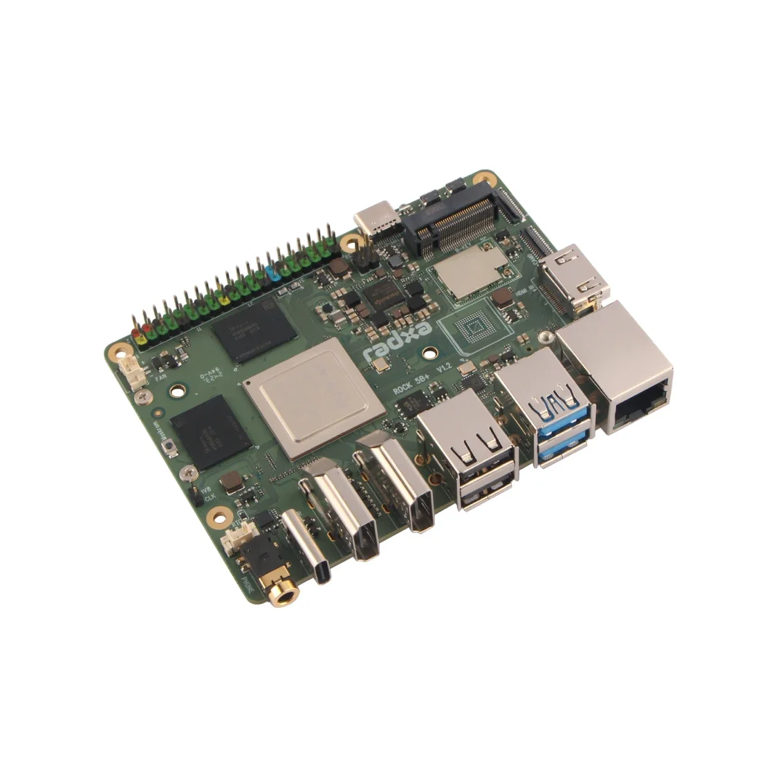 ViVaSRadxa Rock 5b+ Rock 5b Plus Rk3588 8-core Cpu, Gpu & Npu Support, 8k , Lpddr5 Ram And Wifi 6 Single Board Computer