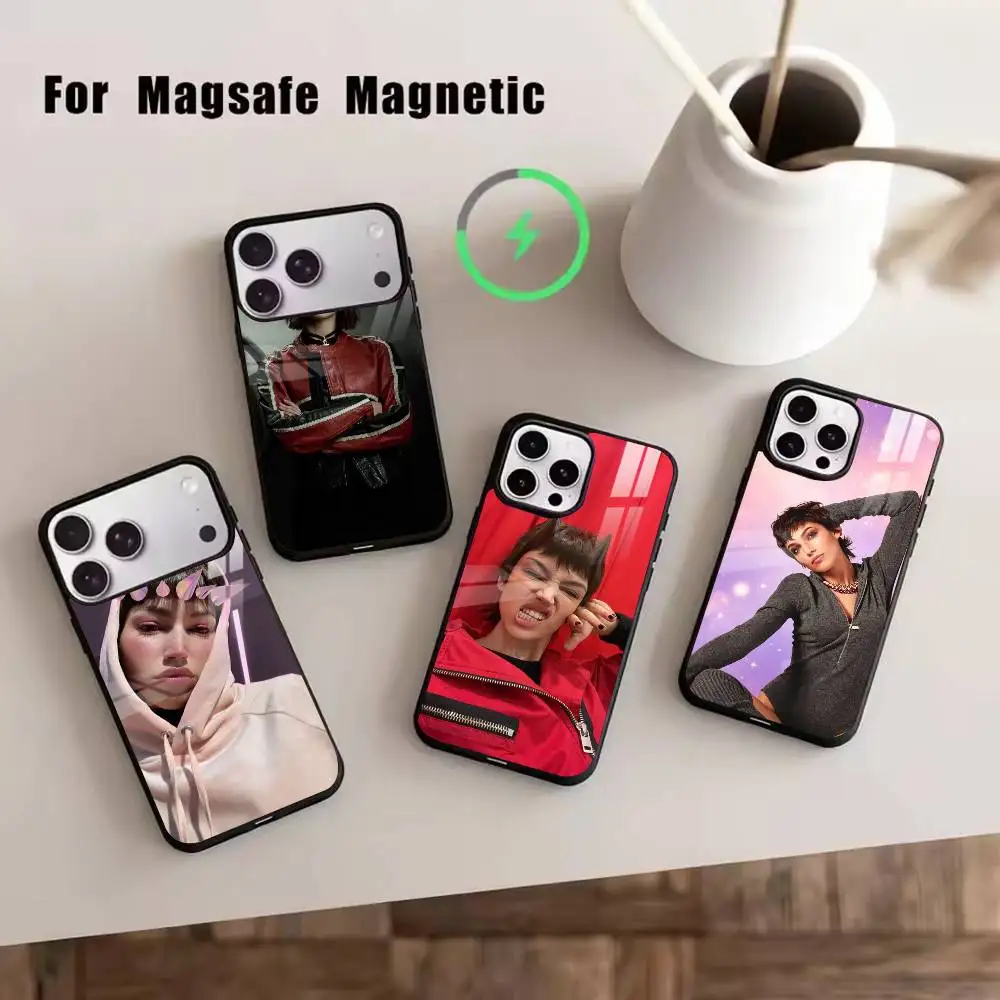 

Tokio U-Ursula Corbero Phone Case For Magsafe Wireless Charging For iPhone17,16,15,14,13,12,11 Plus,Pro Magnetic