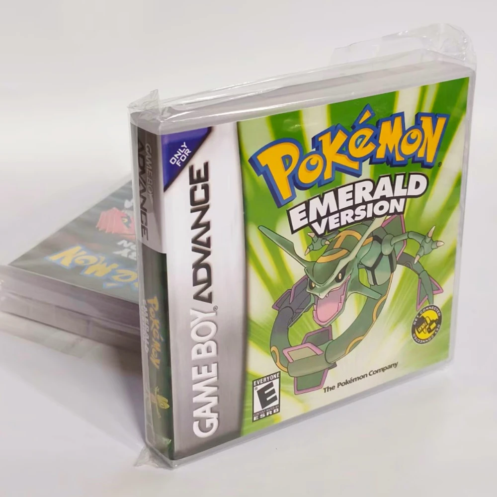 2025 5 Styles Pokemon Series Emerald FireRed Leafgreen Ruby Sapphire GBA Game in Box für 32-Bit-Videospielkassette, kein Handbuch