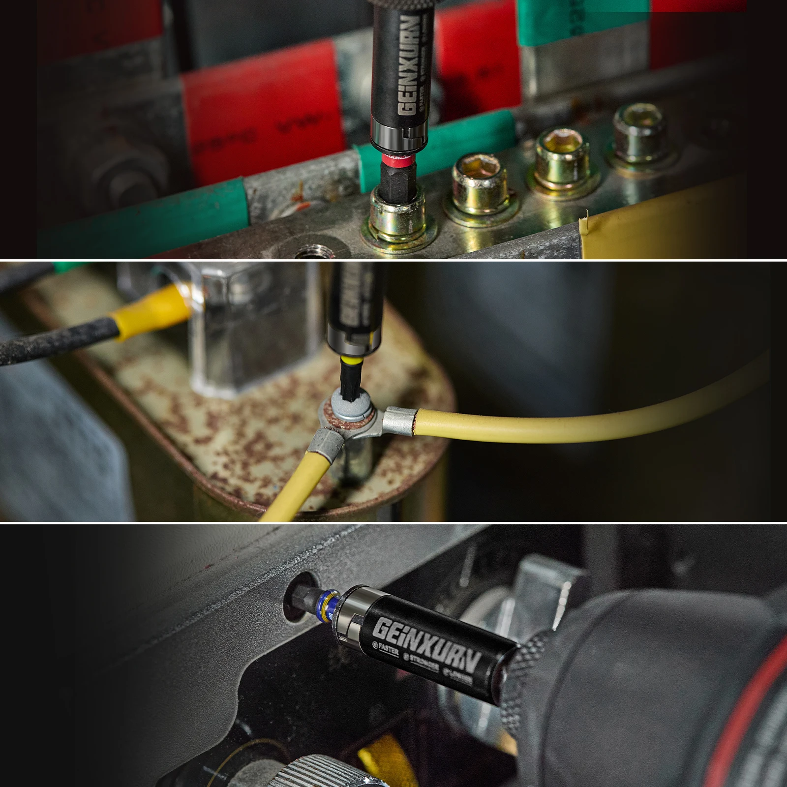 Geinxurn 22PCS Mixed 1”/2” HEX/Pozi/Phillips/Torx/SLOTTED Magnetic S2 Steel Multi Cross Driver Bits,1 Pc Bit Holder with