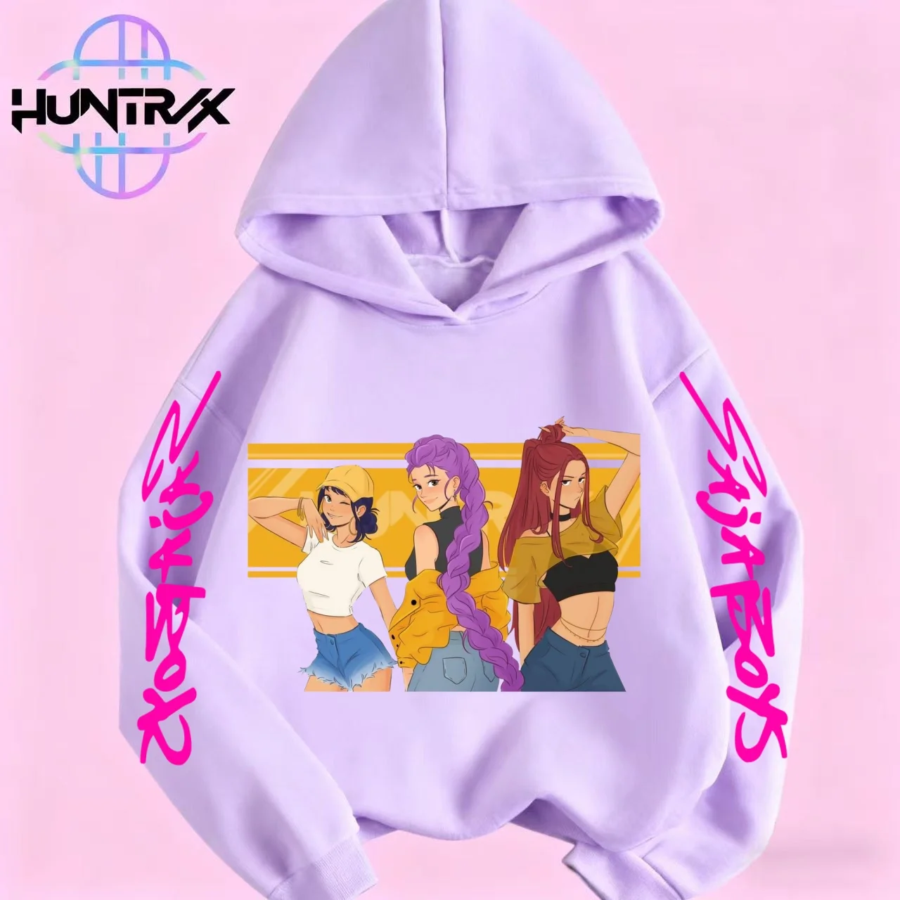 

Kpop Demon Hunters Anime Hoodie Woman Clothing Saja Boys Cosplay Cartoon Graphic Sweatshirts Y2k Daily Casual Hooded Pullovers