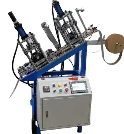 Semi Automatic Motorized Leather Embossing Machine High Precision for Jeans Leather Label Production