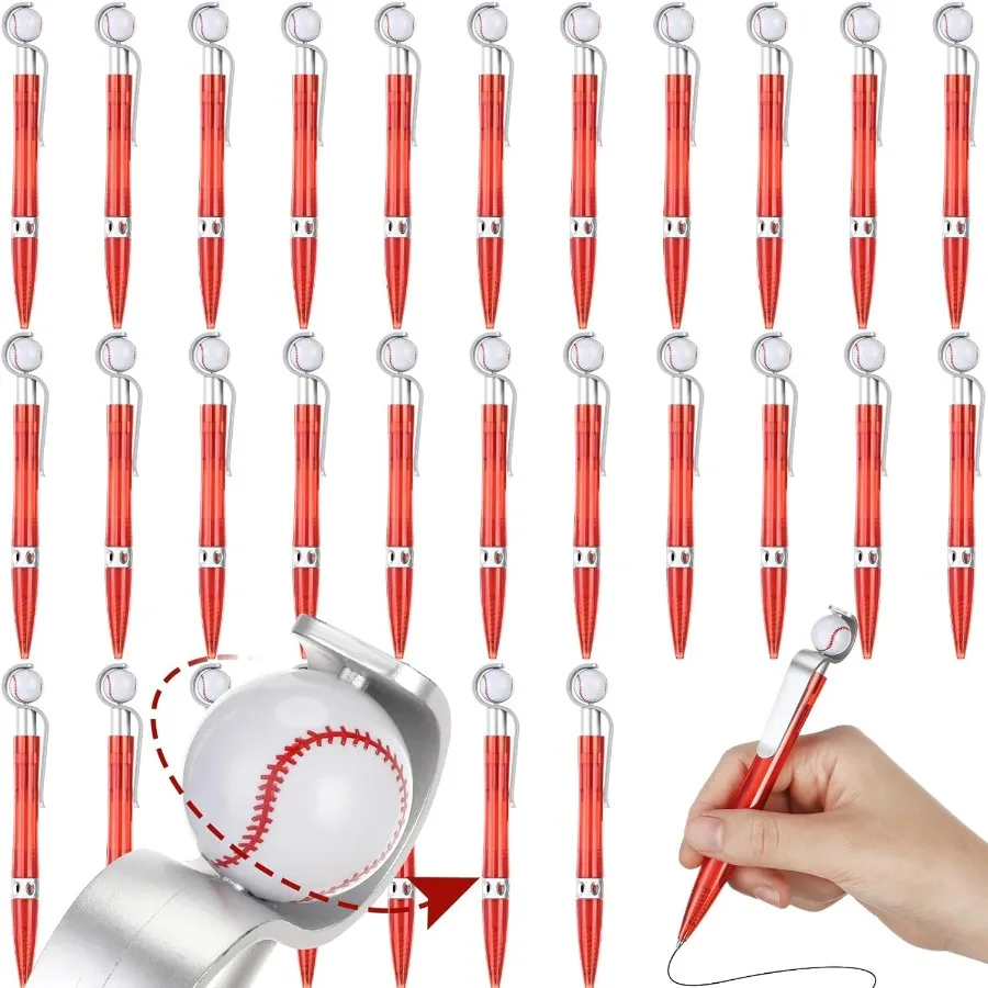 

24 шт., новинка, бейсбольные спортивные шариковые ручки, бейсбольная вечеринка Favo, крутая ручка для письма для студентов, канцелярские принадлежности, школьные принадлежности