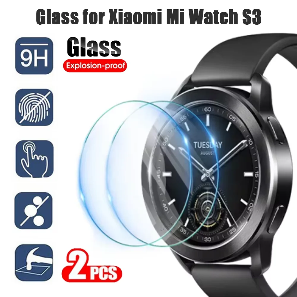 Tempered Glass For Xiaomi Mi Watch S3 S4 S5 HD Clear Screen Protector Anti-scratch Hardness For Mi Watch S3 Smartwatch Protect
