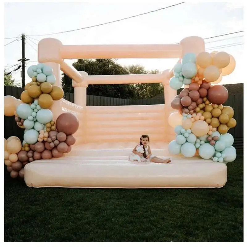 Outdoor Black Iatable Bouncy Wedding Bounce House Jumping Castle Bouncer For Kids Audits With Blower