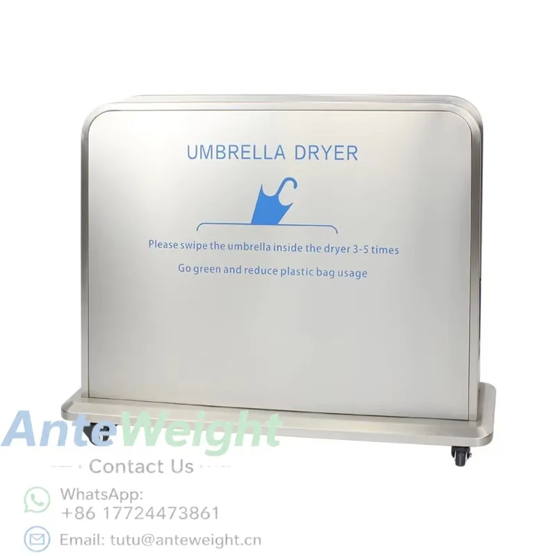 10L Wet Umbrella Dryer Rainwater Snow Remover Stainless Steel Customized Eco Friendly Manual Umbrella Dryer Machine