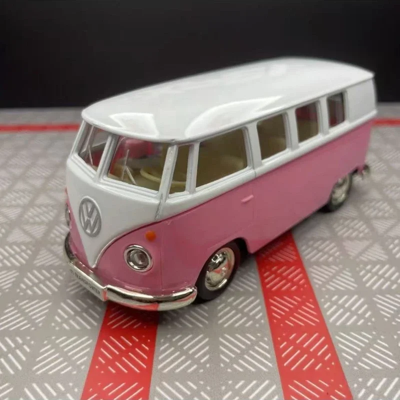 1:36 V -W T1 autobús aleación Diecast coches de juguete modelos vehículos de Metal autobuses clásicos tirar hacia atrás juguetes coleccionables para coleccionables