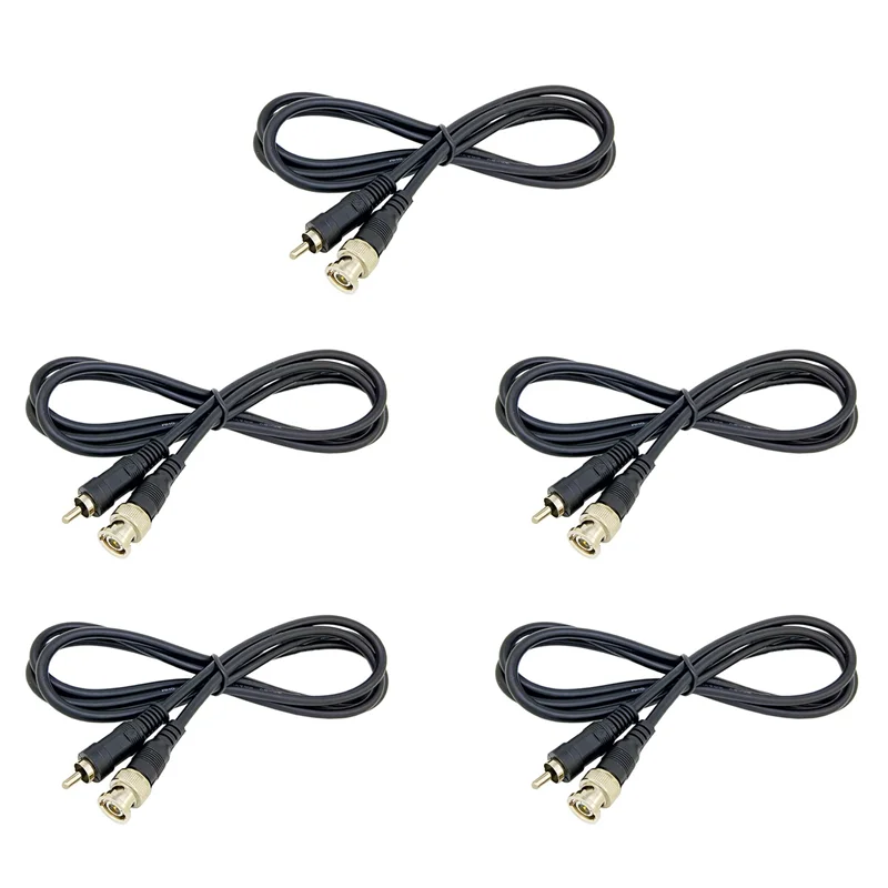 

5PC 1.5M BNC To AV Cable Bnc To Rca Male Adapter Video Recorder Tv Line Q9 Monitoring