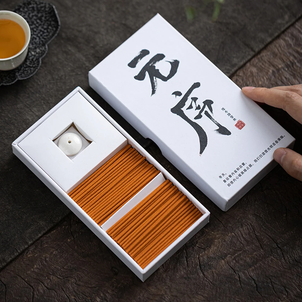Japanese Style Short Stick Incense, Natural Herbal Incense, Indoor Woody Fragrance, Home Purification Soothing Aroma Gift Box