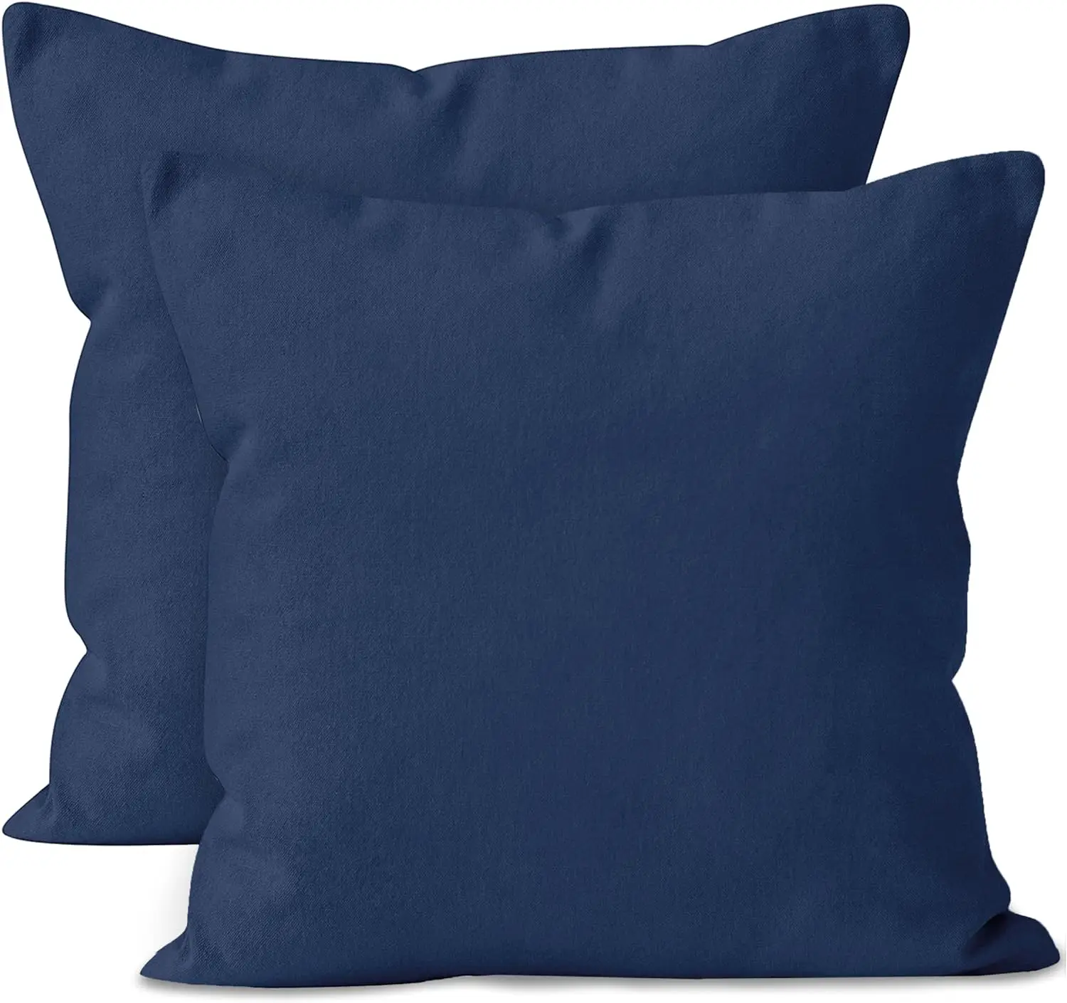 

XO Throw Pillow Covers 12x12 in Set of 2 Scotch Blue | No Inserts | Cotton Pillow Covers for Living Room, Bed, Sofa, Couch | Dec