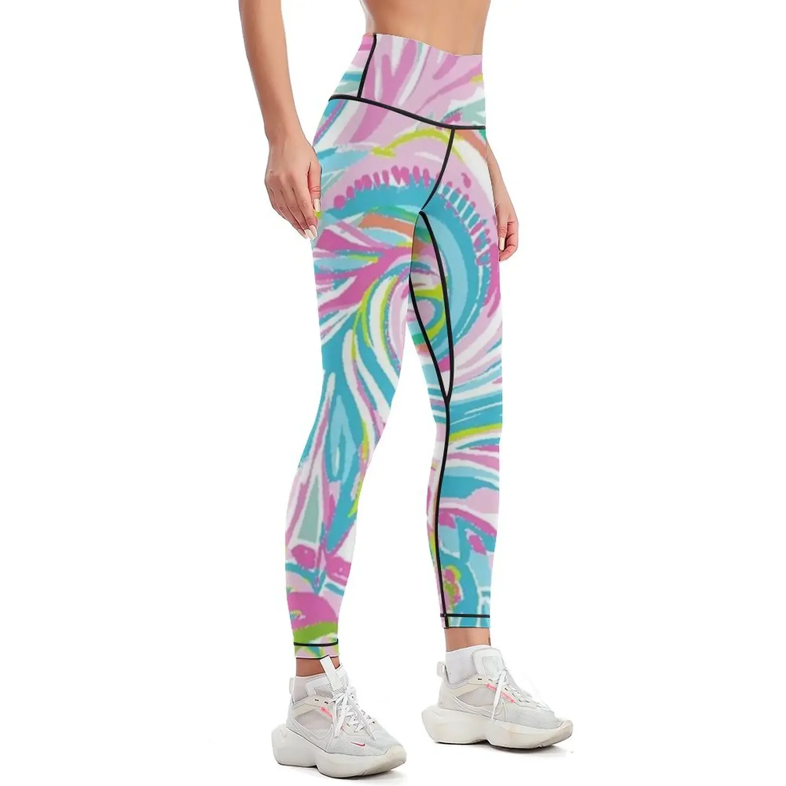 Adorable Colourful Garden Leggings jogging pants gym's sportswear legging gym Sweatpants Womens Leggings