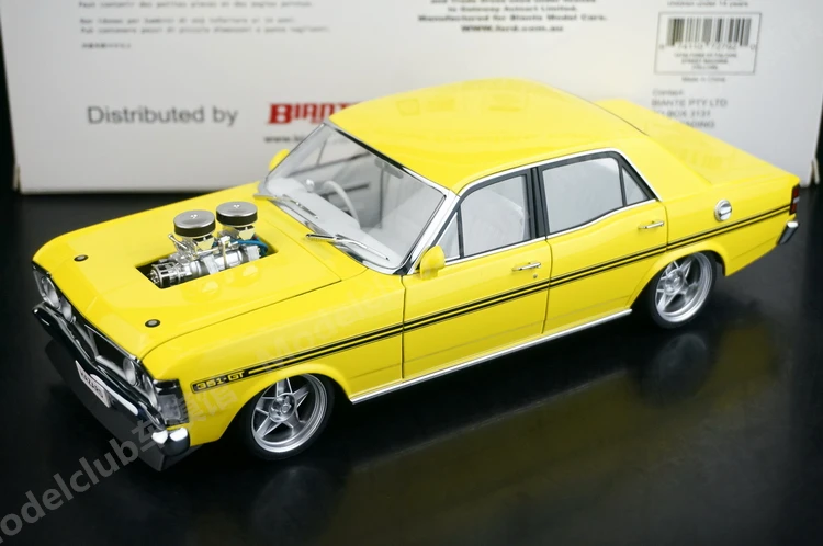 Autoart 1:18 XY Falcon Street Machine Yellow Simulation Limited Edition All Open Alloy Metal Static Car Model Toy Gift