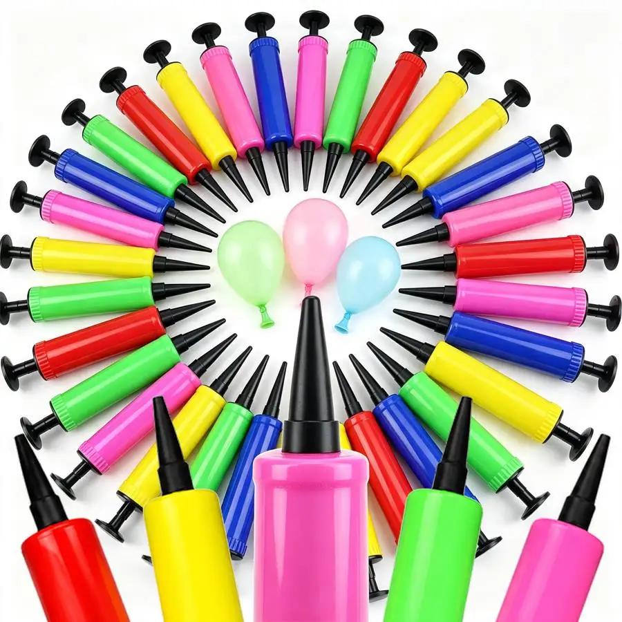 2/4/8 Stück Tragbare Handpumpe für Luftballons, Manuelles Aufblaswerkzeug für Latexballons, Geburtstagsparty-Dekoration Festival XJM
