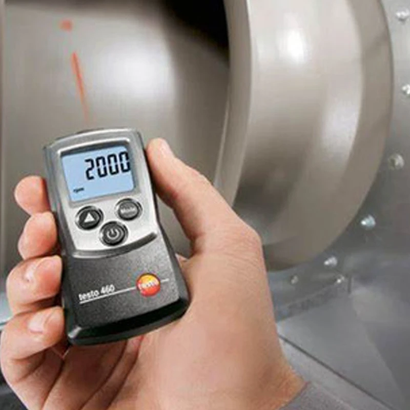 مقياس سرعة الدوران الرقمي RPM من Testo 460، مقياس سرعة الدوران البصري غير المتصل، جهاز قياس السرعة