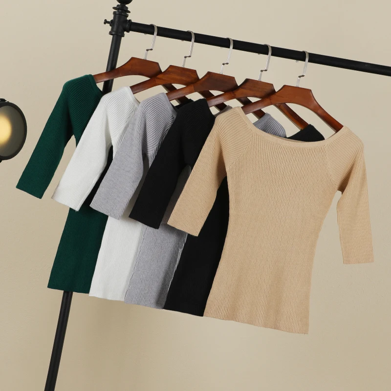 vetements femme soldes korean style pull noir tops pas cher rouge fashion crop top manche longue laine à tricoter nouveauté vetement 2024 tricot