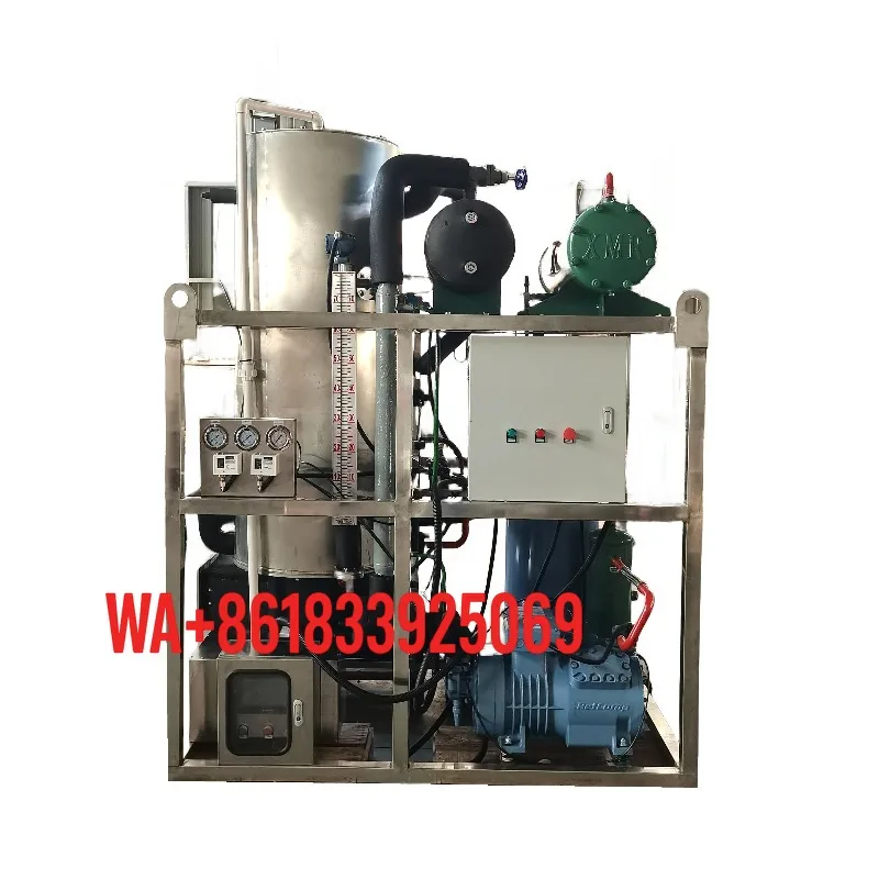 2 Ton Tube Ice Maker Machine Commercial Ice Machine Industrial Grade High Capacity Ice Tube Production for Restaurant Hotel