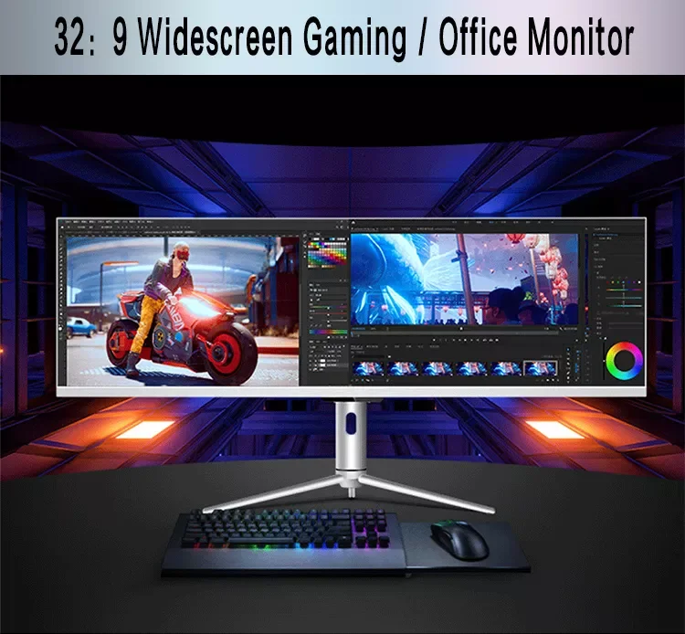 Borderless 43.8 Inch 3840*1080 Gaming Backlight Monitor 120Hz 32:9 Widescreen Desktop E-sport Display