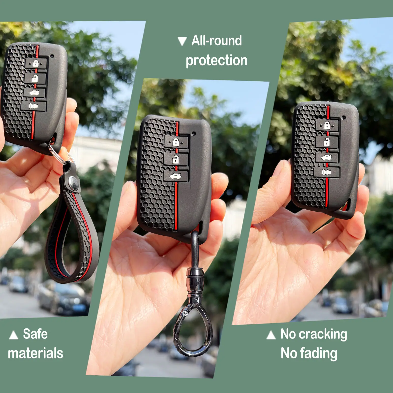 Keychain Protect For Lexus NX IS RX ES GX LX LS UX GS 200 260 300 350 NX200 NX300 RX350 ES300 Silicone Key Caps Holder Key Case