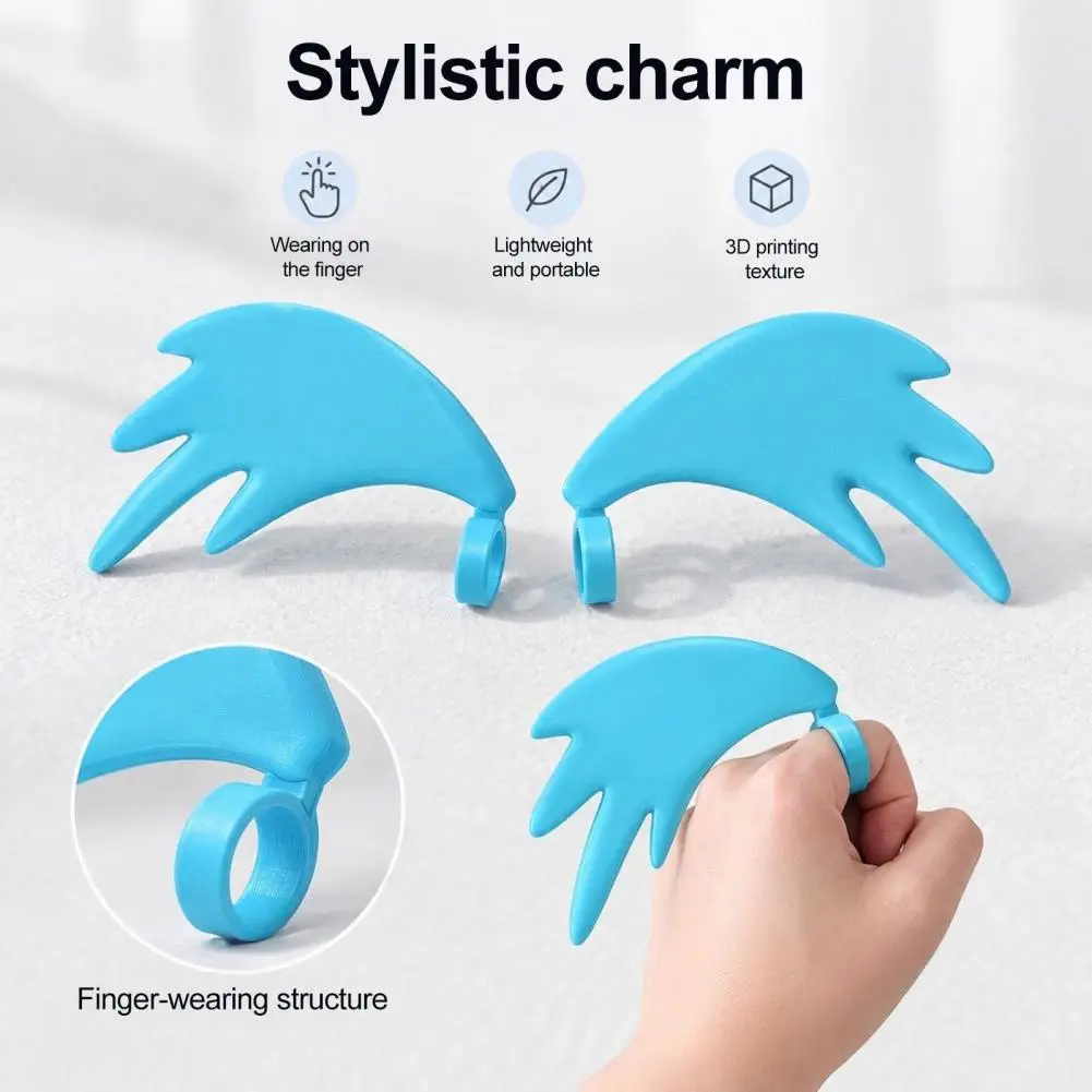 3D Printed Tears Ring Prop Funny Crying Face Teardrop Finger Rings, Novelty Photo Booth Props for Selfie Fun Posed Shot Supplies