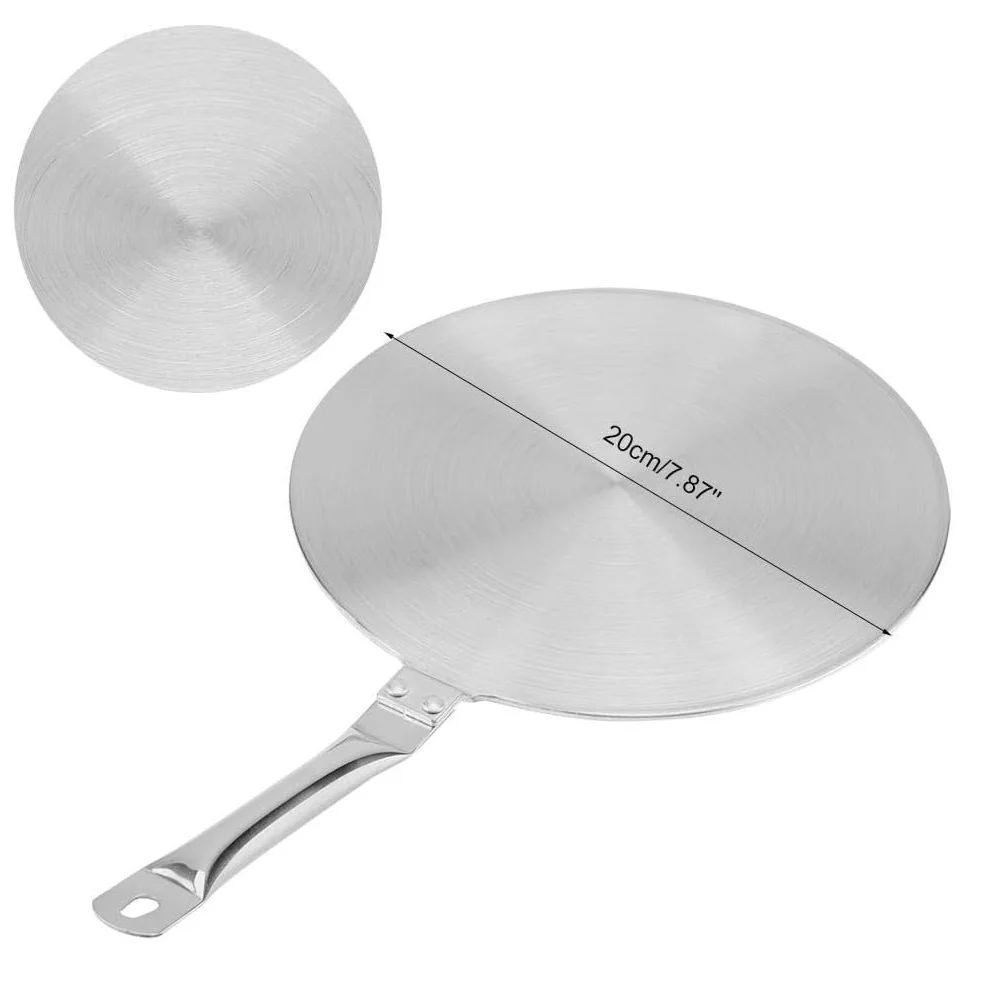 1 Piece 20cm Stainless Steel Heat Diffuser Plate For Induction Gas Electric Stove Cookware Converter Kitchen Cooking Tool